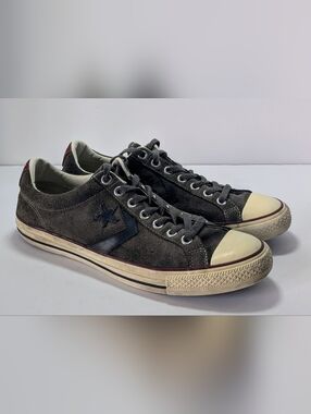 Converse One Star Ox Suede Low Top Sneakers Black Size 10 Distressed